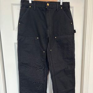 Carhartt Loose Fit Firm Duck Double-Front Utility work pants - Black - 34x32